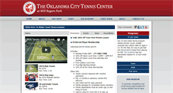Desktop Screenshot of okctenniscenter.net